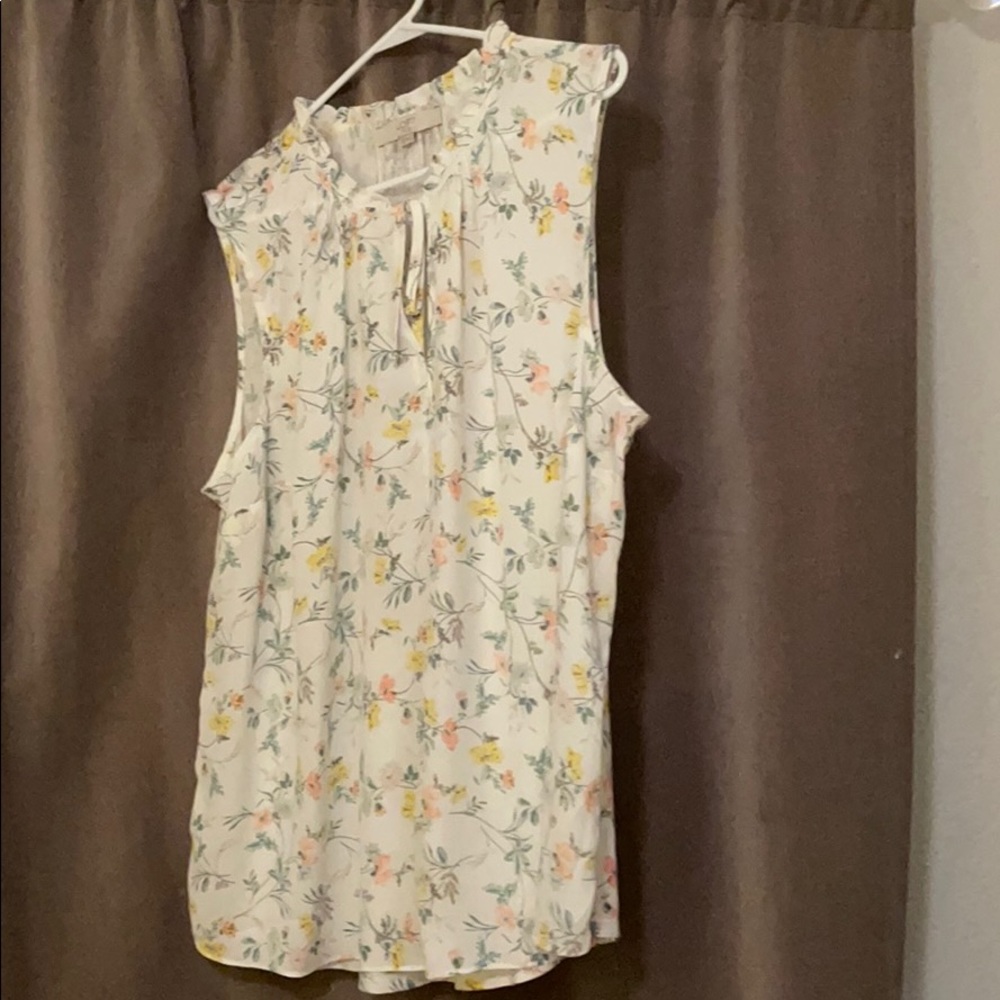 Loft plus sleeveless blouse- NWT